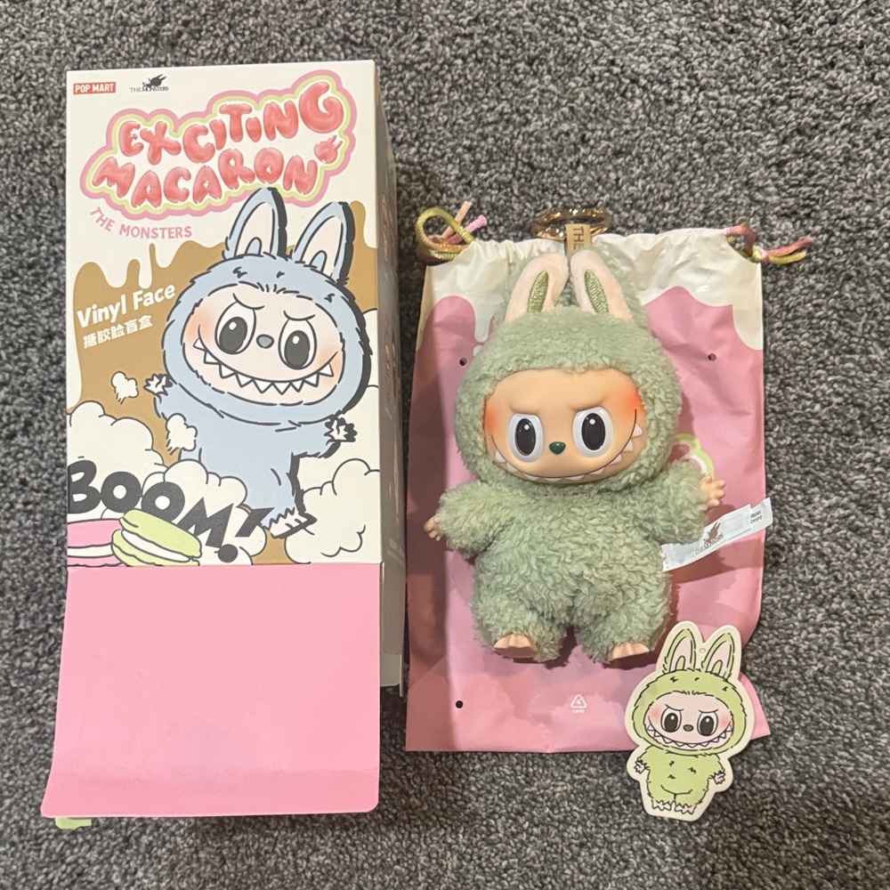 Authentic Opened Labubu Exciting Macaron Monster … - image 1